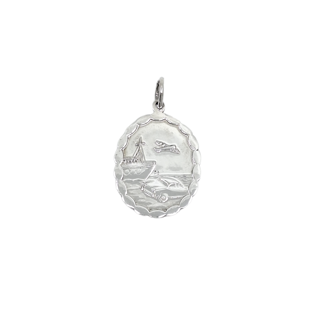 Silver St Christopher Pendant