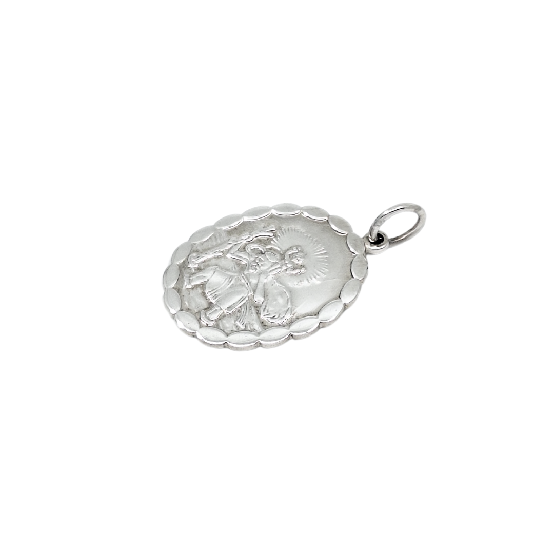 Silver St Christopher Pendant