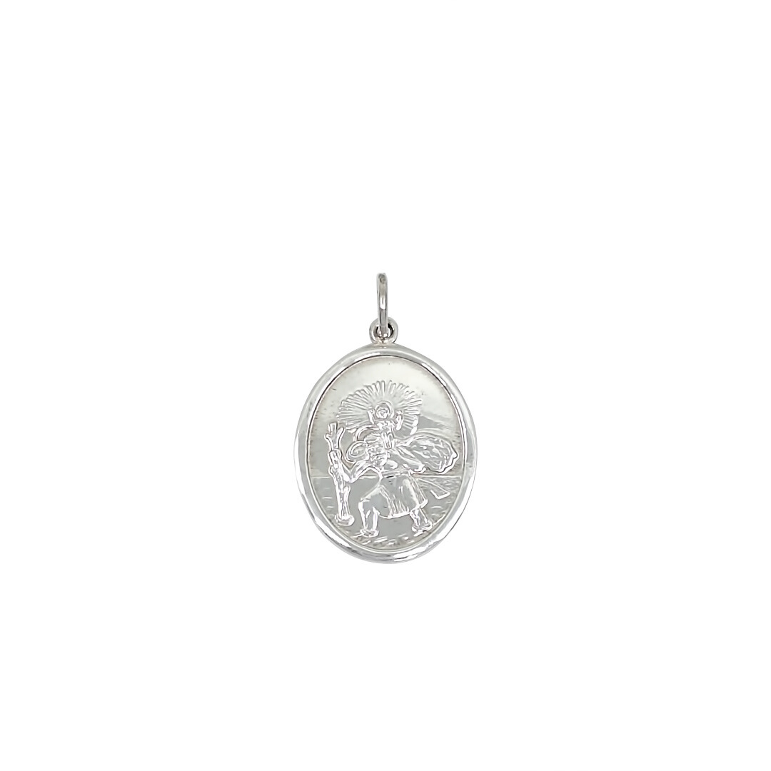 Silver St Christopher Pendant
