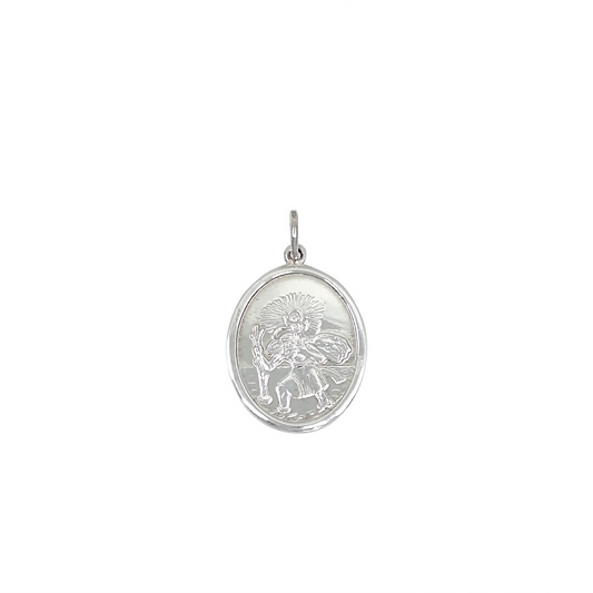 Silver St Christopher Pendant