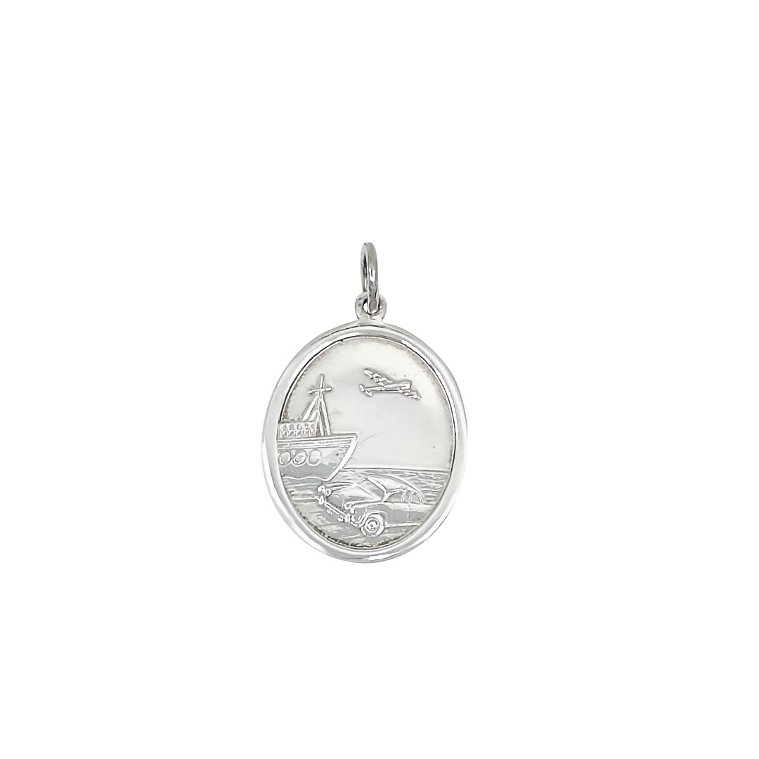 Silver St Christopher Pendant