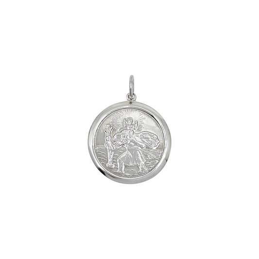 Silver St Christopher Pendant