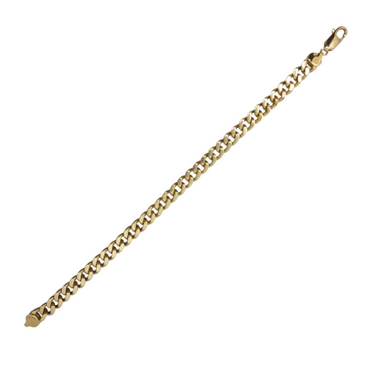9ct Yellow Gold Curb Bracelet