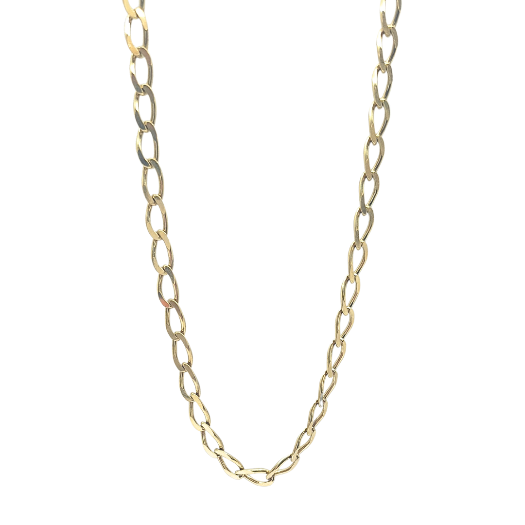 9ct Yellow Gold Curb Chain 30"