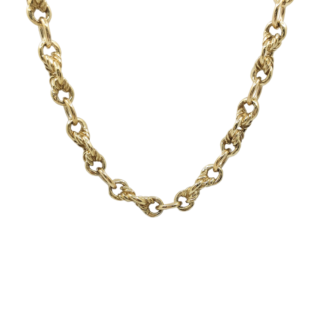 9ct Gold Fancy Oval Link Chain 26"