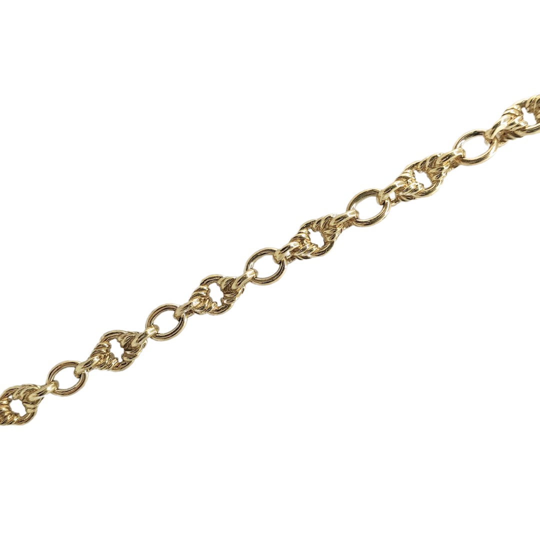 9ct Gold Fancy Oval Link Chain 26"