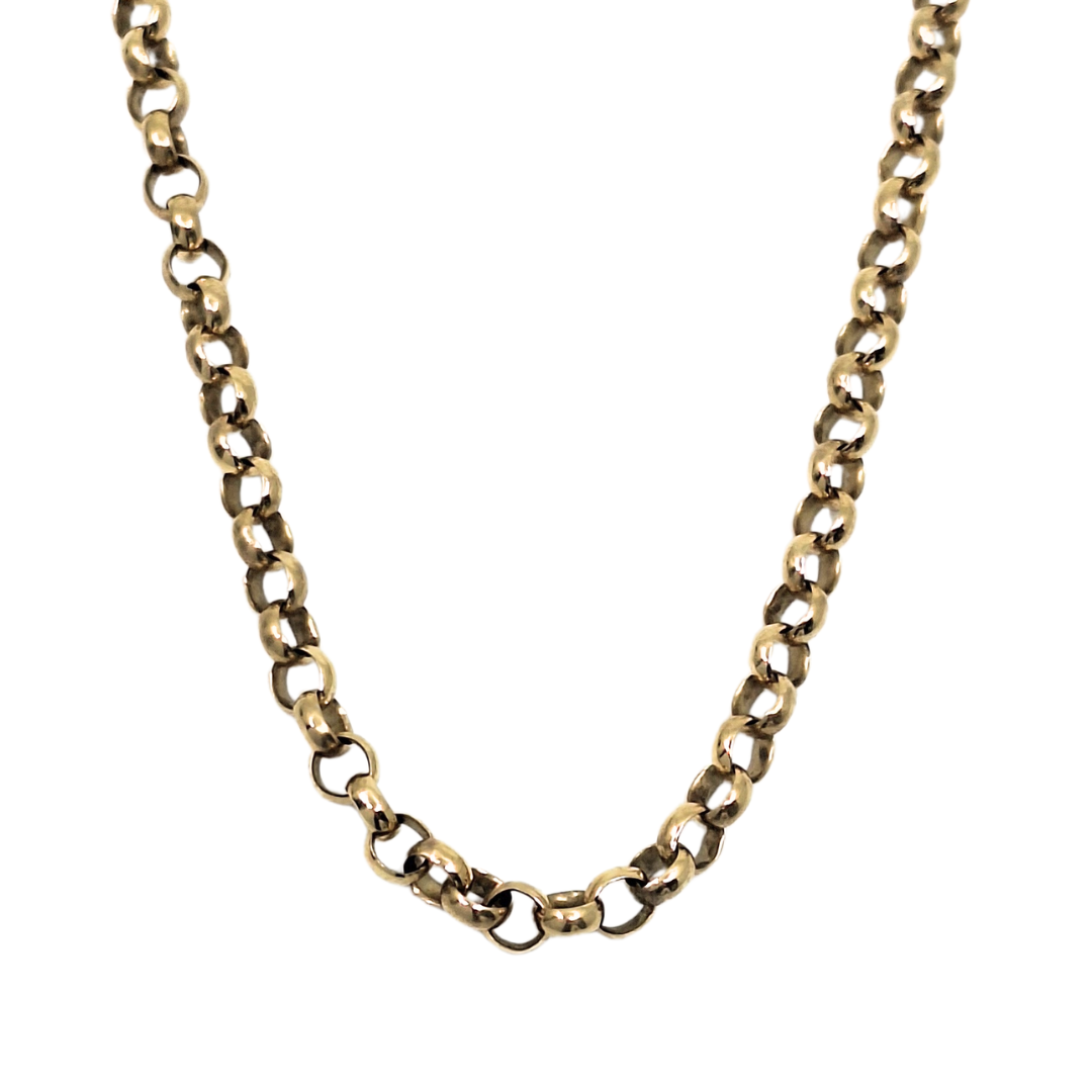 9ct Yellow Gold Belcher Chain 25"