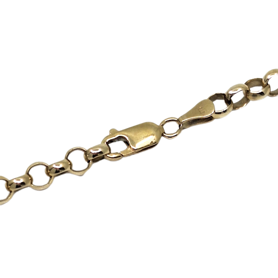 9ct Yellow Gold Belcher Chain 25"