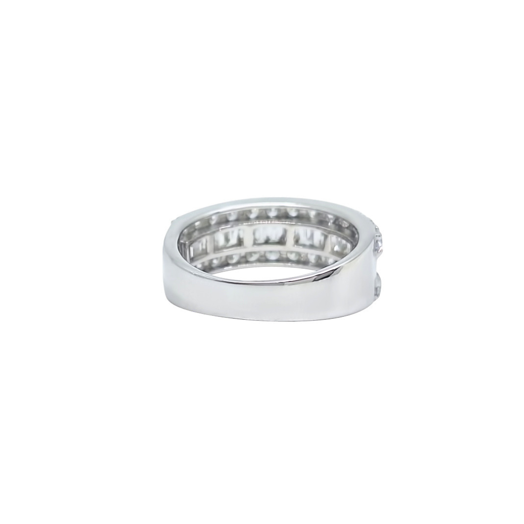 18ct White Gold Diamond Band Ring 0.98ct