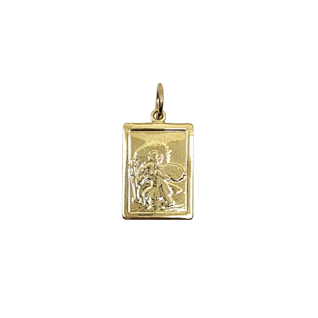9ct Yellow Gold St Christopher Pendant