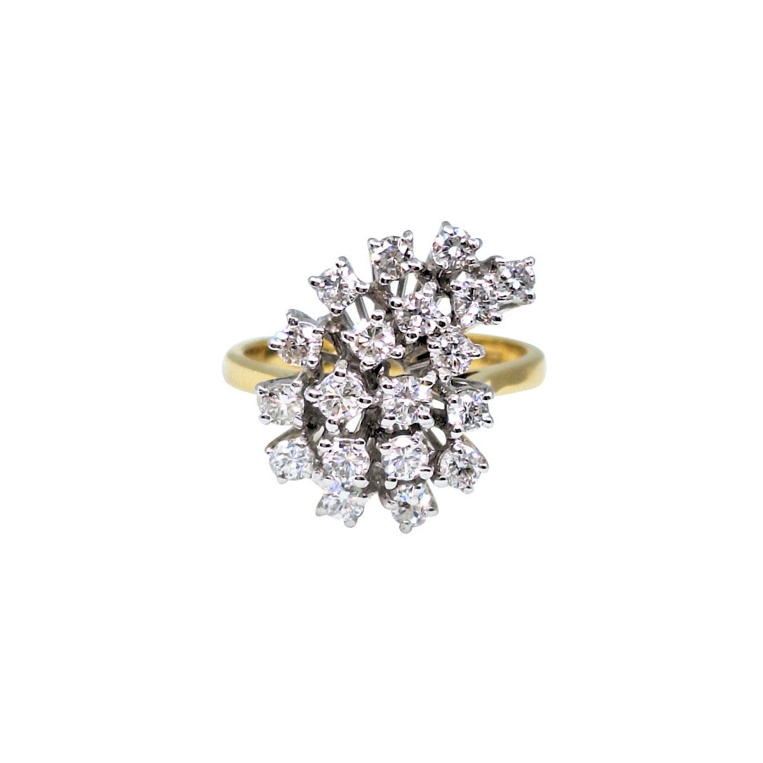 18ct Gold & Diamond Cluster Ring