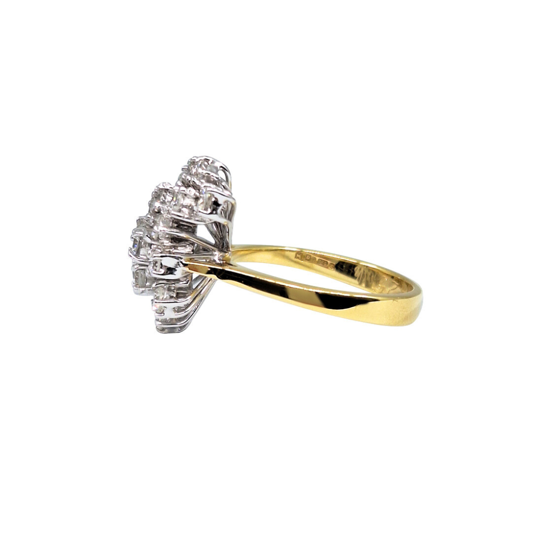 18ct Gold & Diamond Cluster Ring