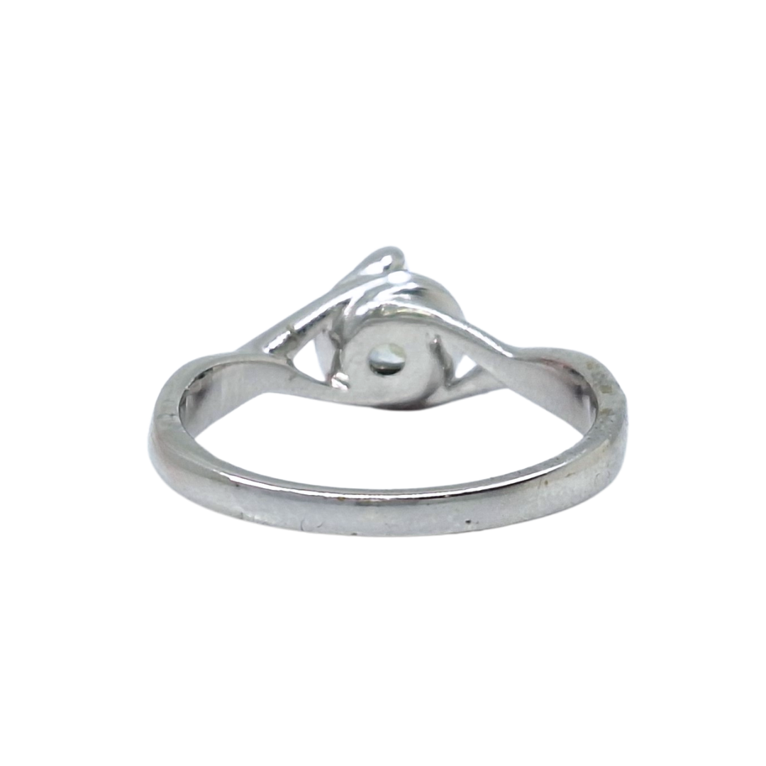 18ct White Gold Diamond Solitaire Ring 0.62ct