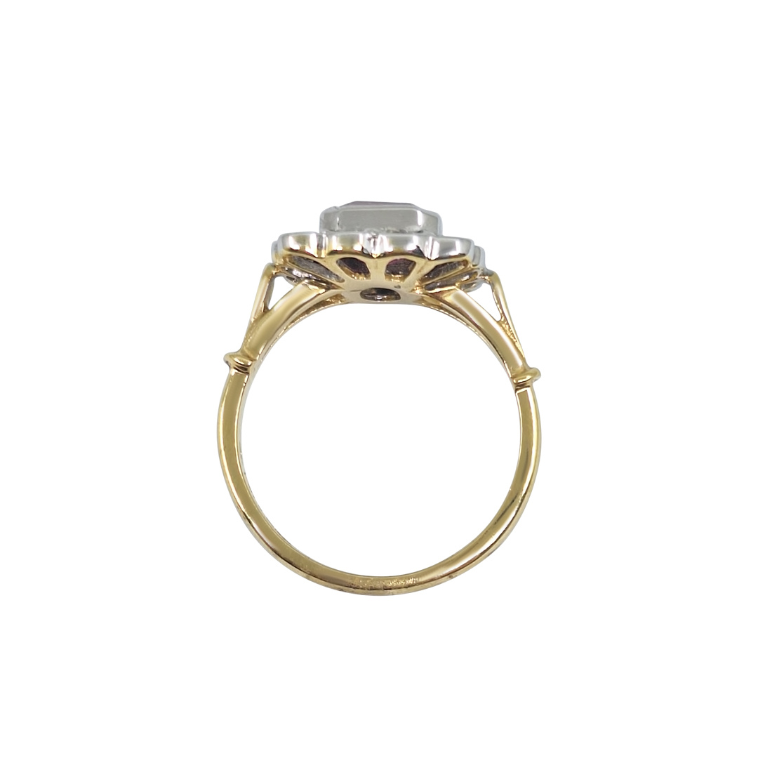 18ct Yellow Gold Ruby & Diamond Ring