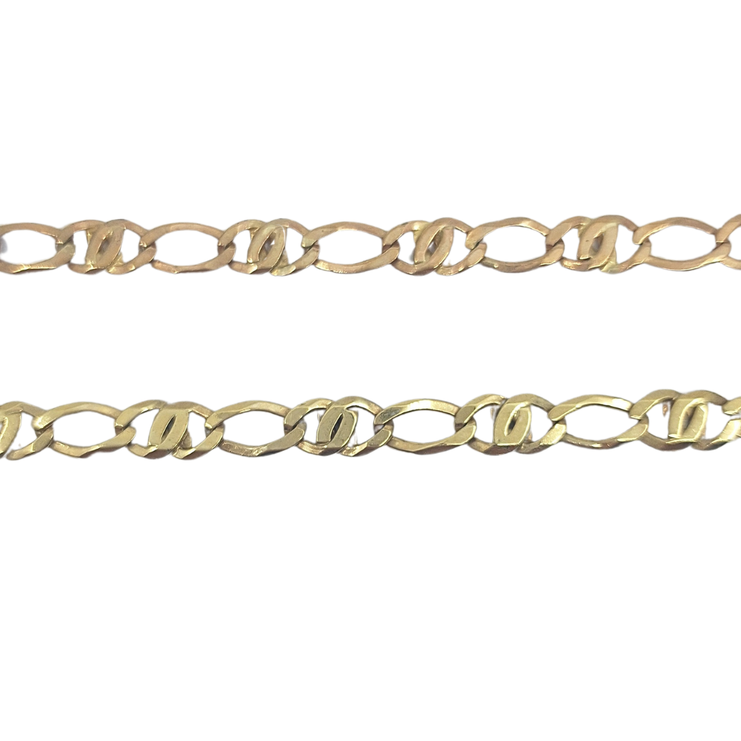 9ct Yellow Gold Fancy Link Chain 31"