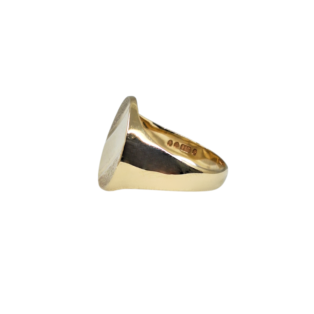 9ct Yellow Gold Gents Signet Ring