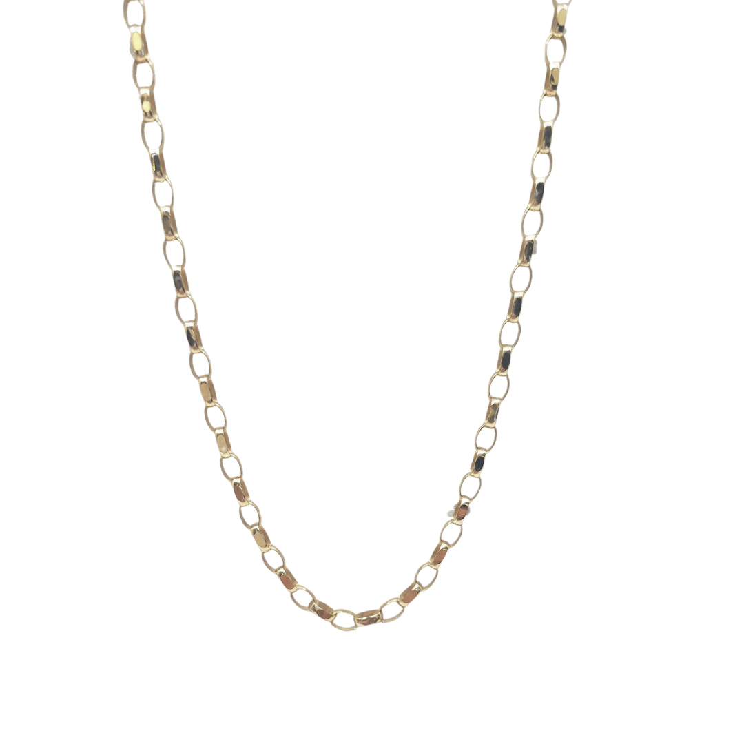 9ct Yellow Gold Belcher Chain 20"