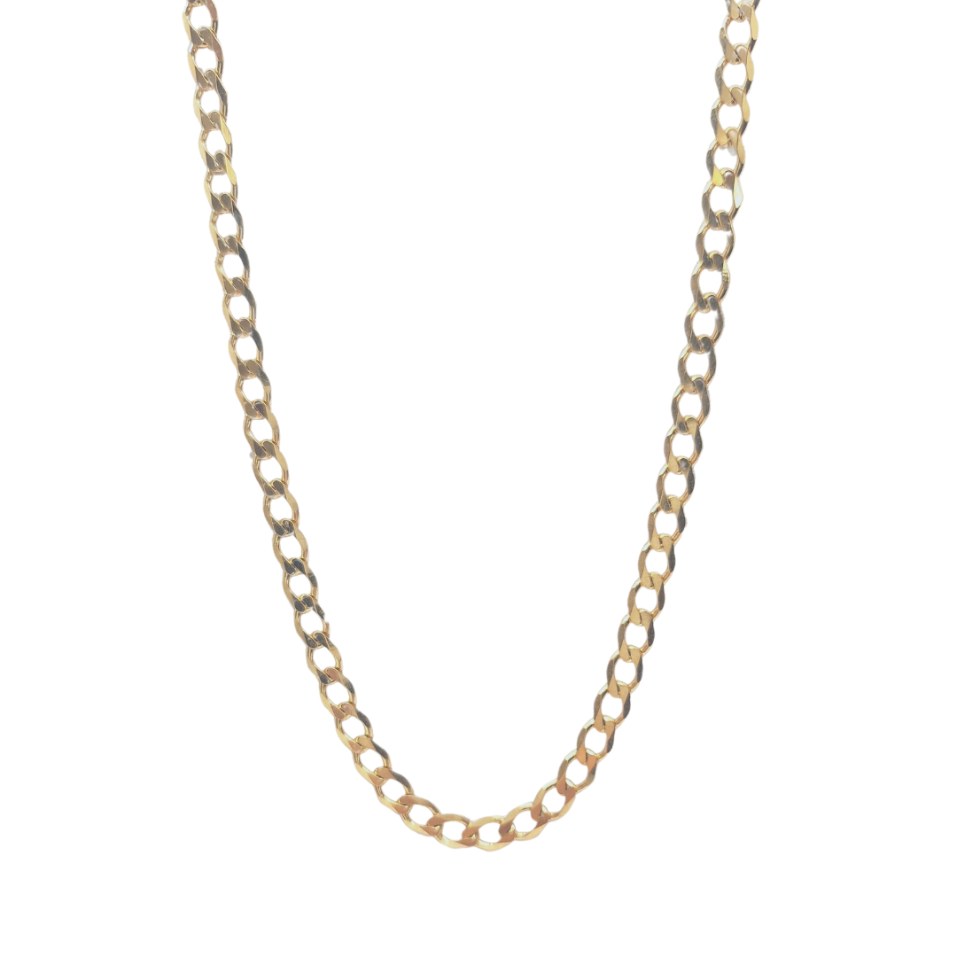 9ct Yellow Gold Curb Chain 24"