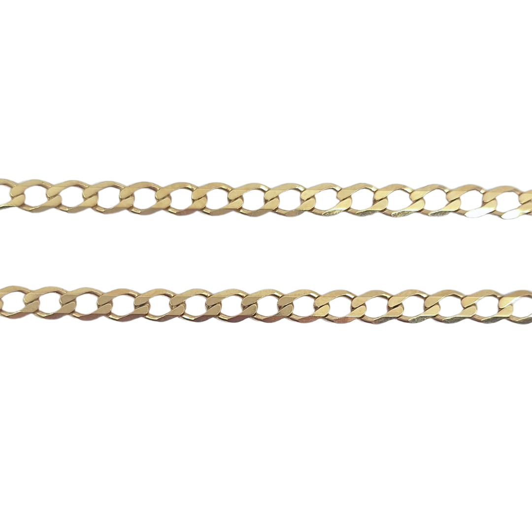 9ct Yellow Gold Curb Chain 24"
