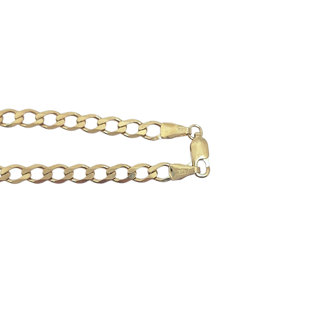 9ct Yellow Gold Curb Chain 24"