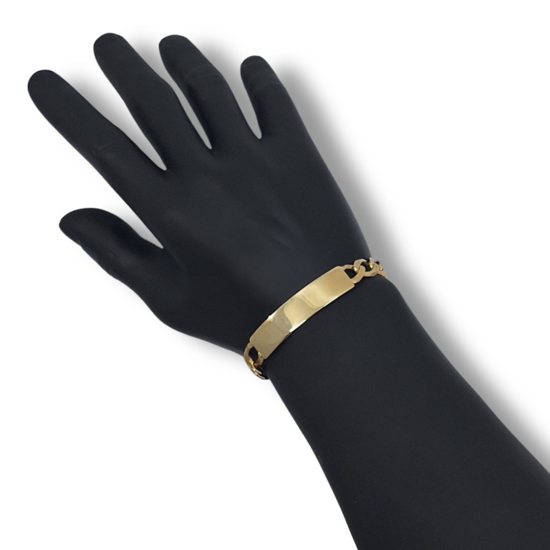 9ct Yellow Gold Identity Bracelet 7.75"
