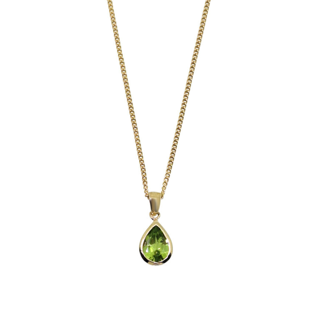9ct Yellow Gold Peridot Pendant