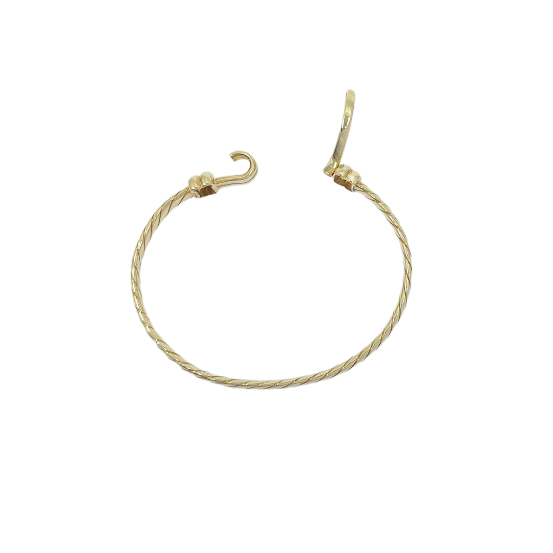 9ct Yellow Gold Baby Hook Bangle