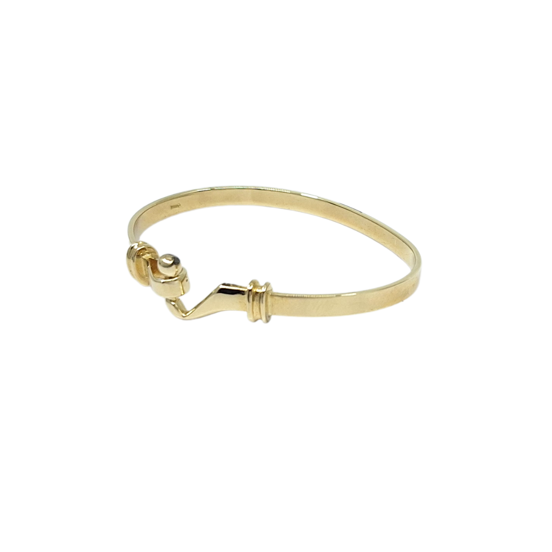 9ct Yellow Gold Baby Hook Bangle