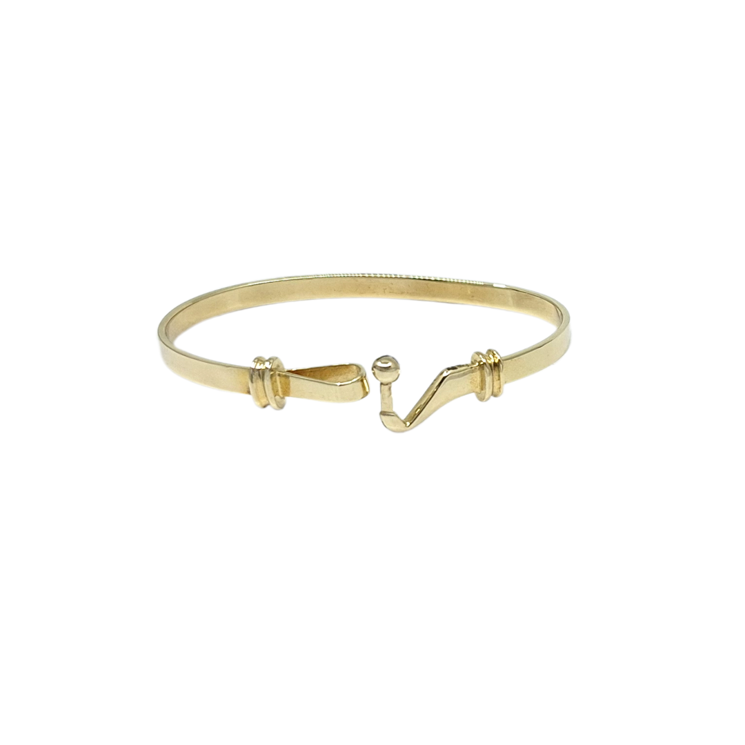 9ct Yellow Gold Baby Hook Bangle
