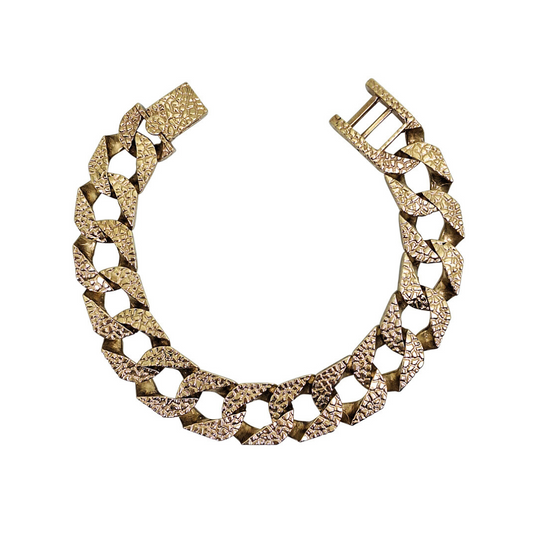 9ct Yellow Gold Chaps Bracelet 9.5"