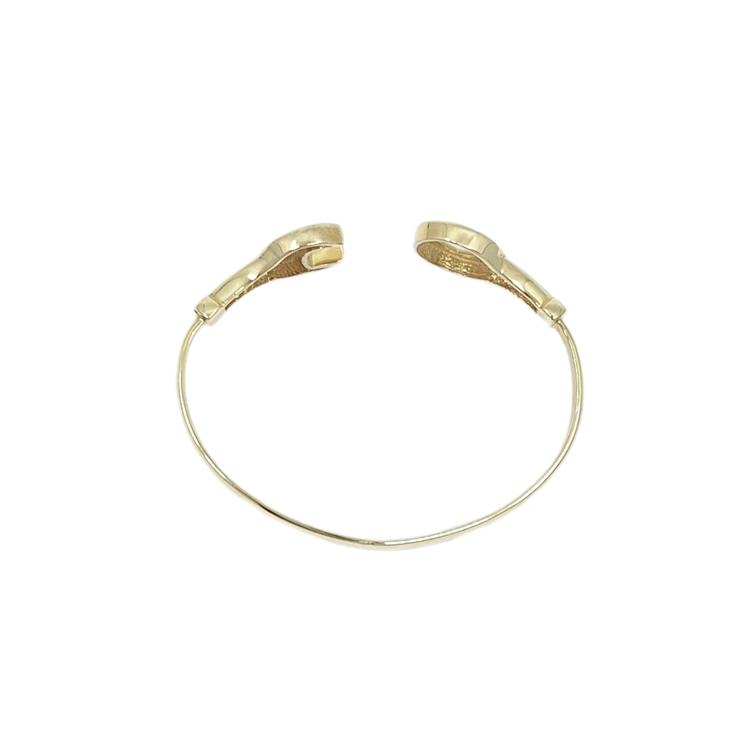 9ct Yellow Gold Baby Spanner Bangle