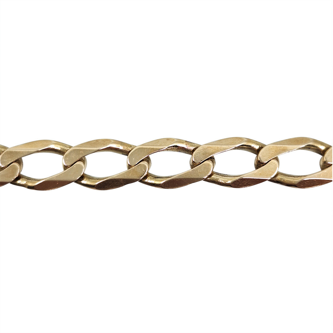 9ct Yellow Gold Curb Bracelet 8.5"