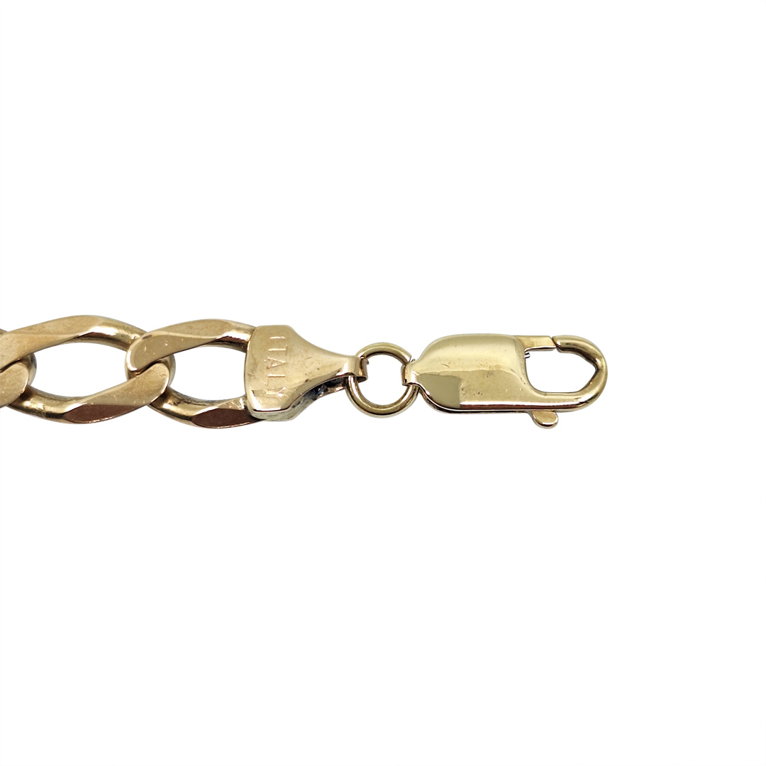 9ct Yellow Gold Curb Bracelet 8.5"