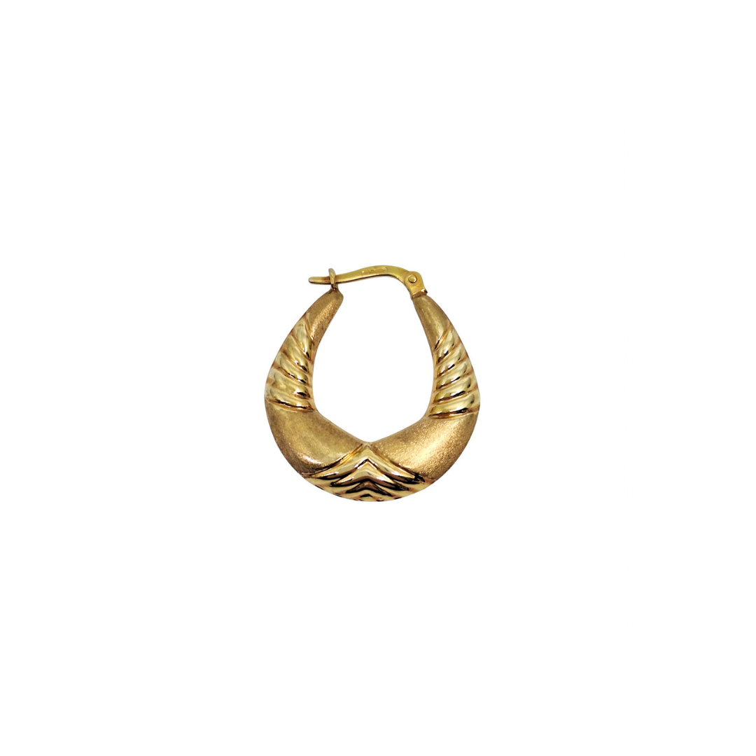 9ct Yellow Gold Creole Earrings