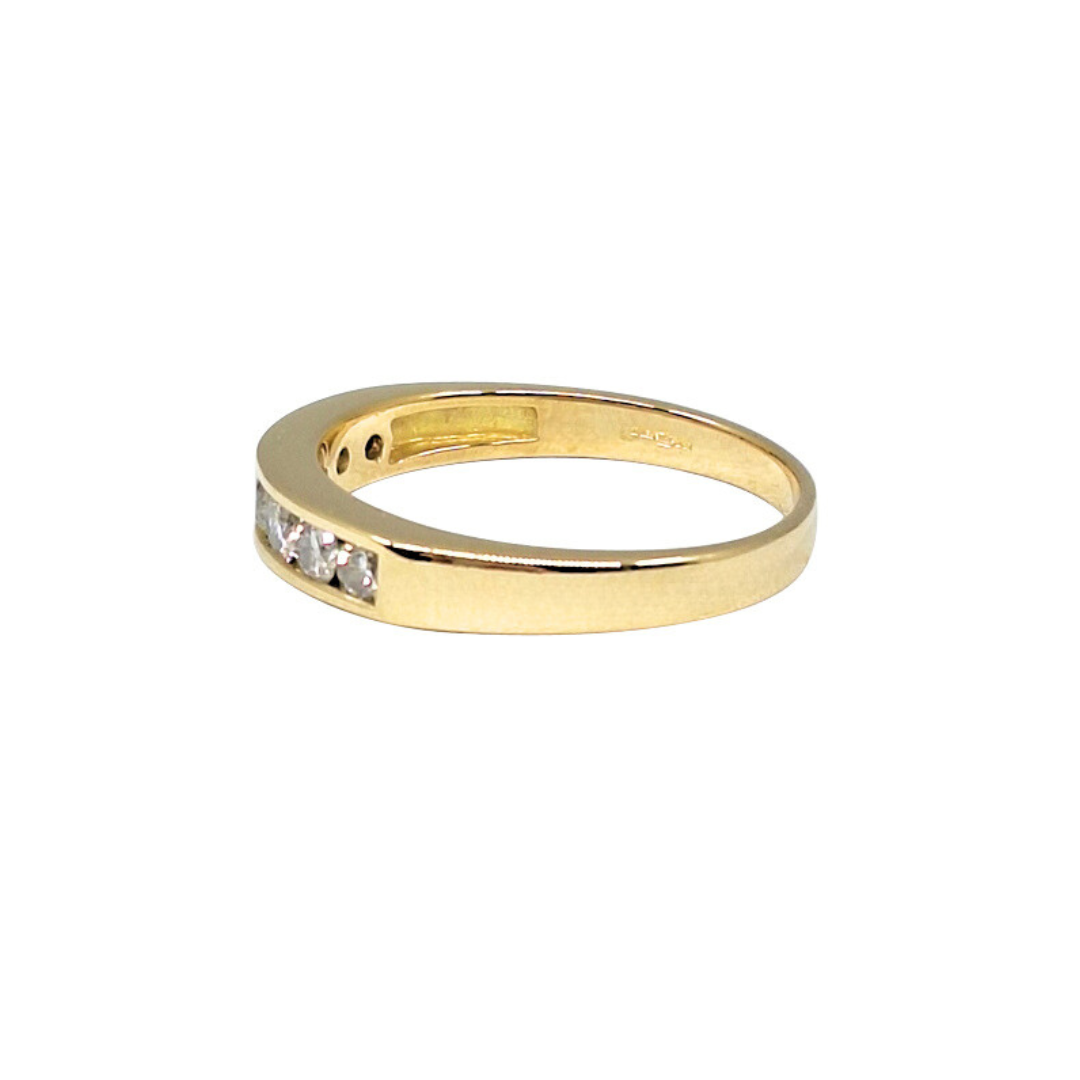 18ct Yellow Gold Seven Stone Diamond Eternity Ring