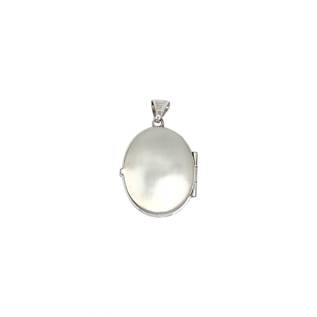 Silver Stone Set Locket