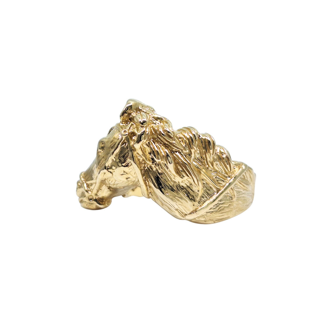 9ct Gold Horsehead Ring
