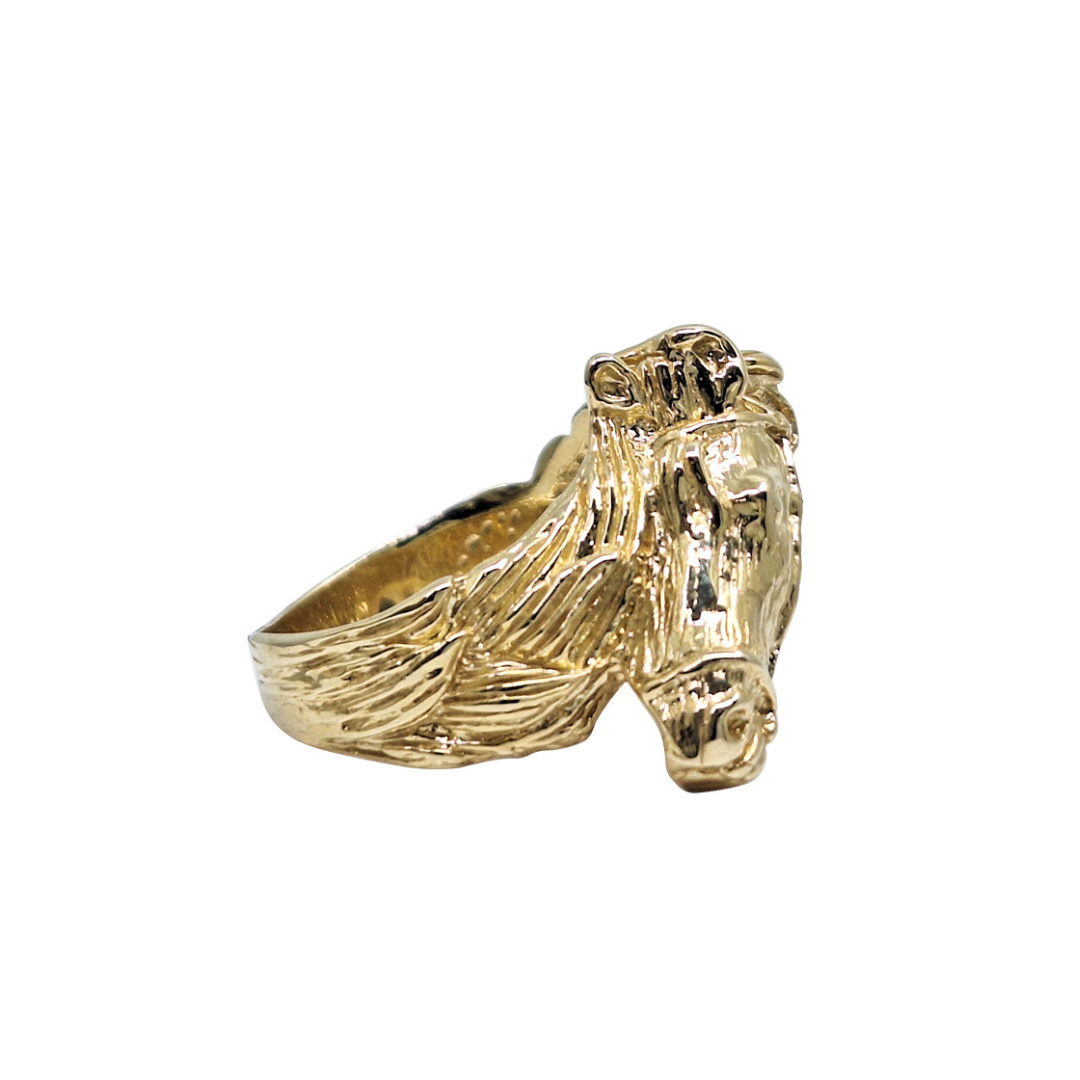 9ct Gold Horsehead Ring