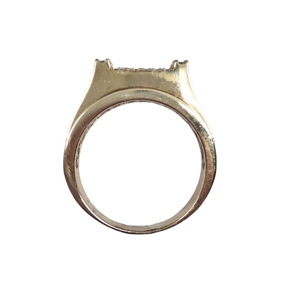 9ct Yellow Gold CZ Signet Ring