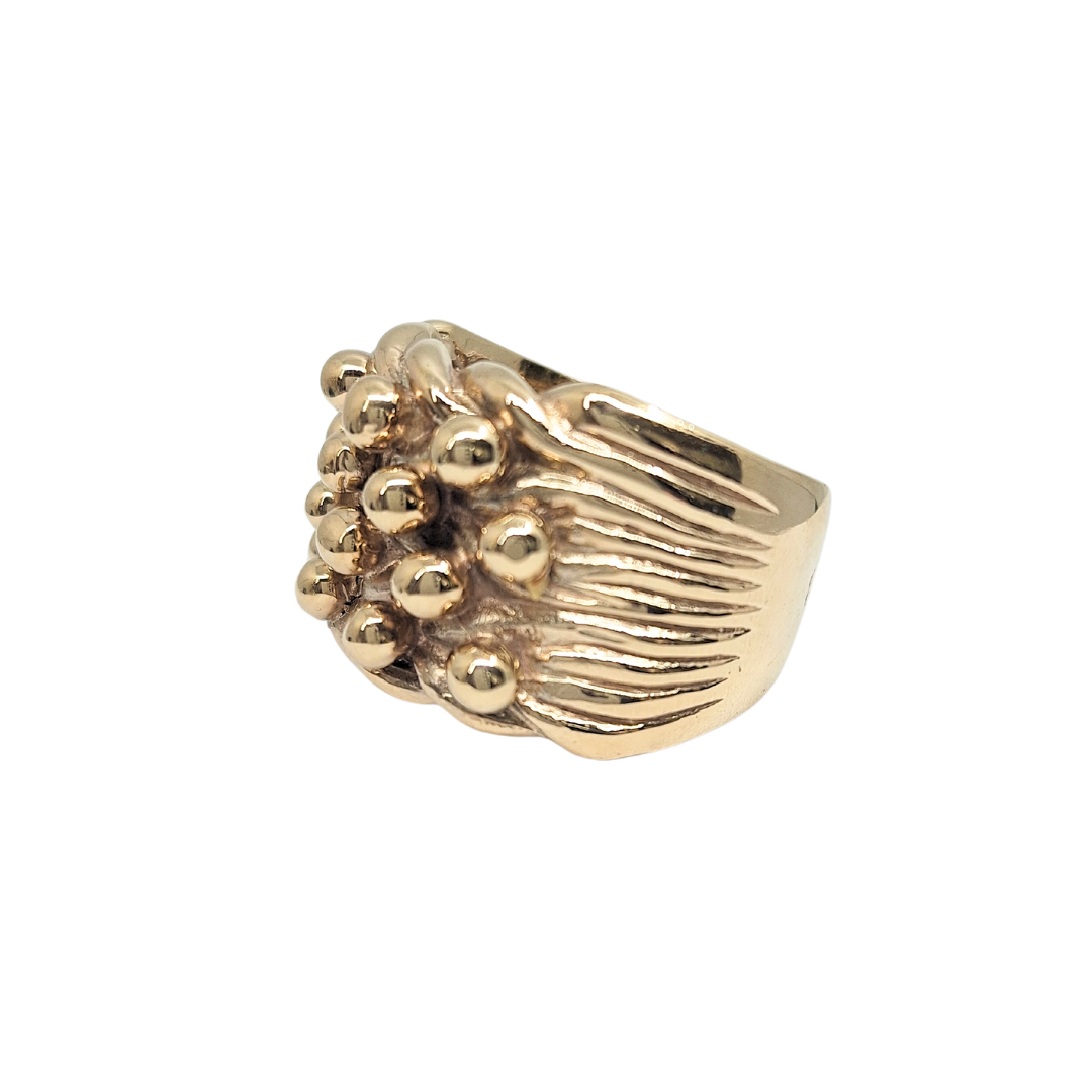 9ct gold Four Row Keeper Ring