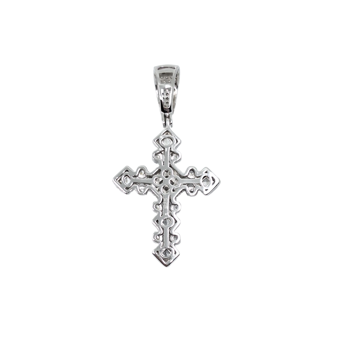 Silver & CZ Cross Pendant