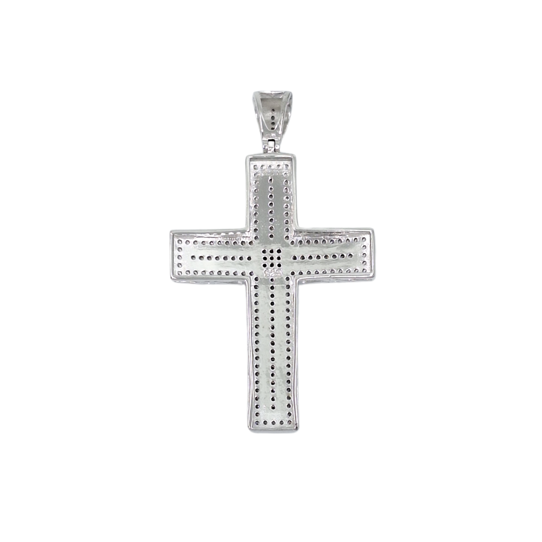 Silver & CZ Cross Pendant