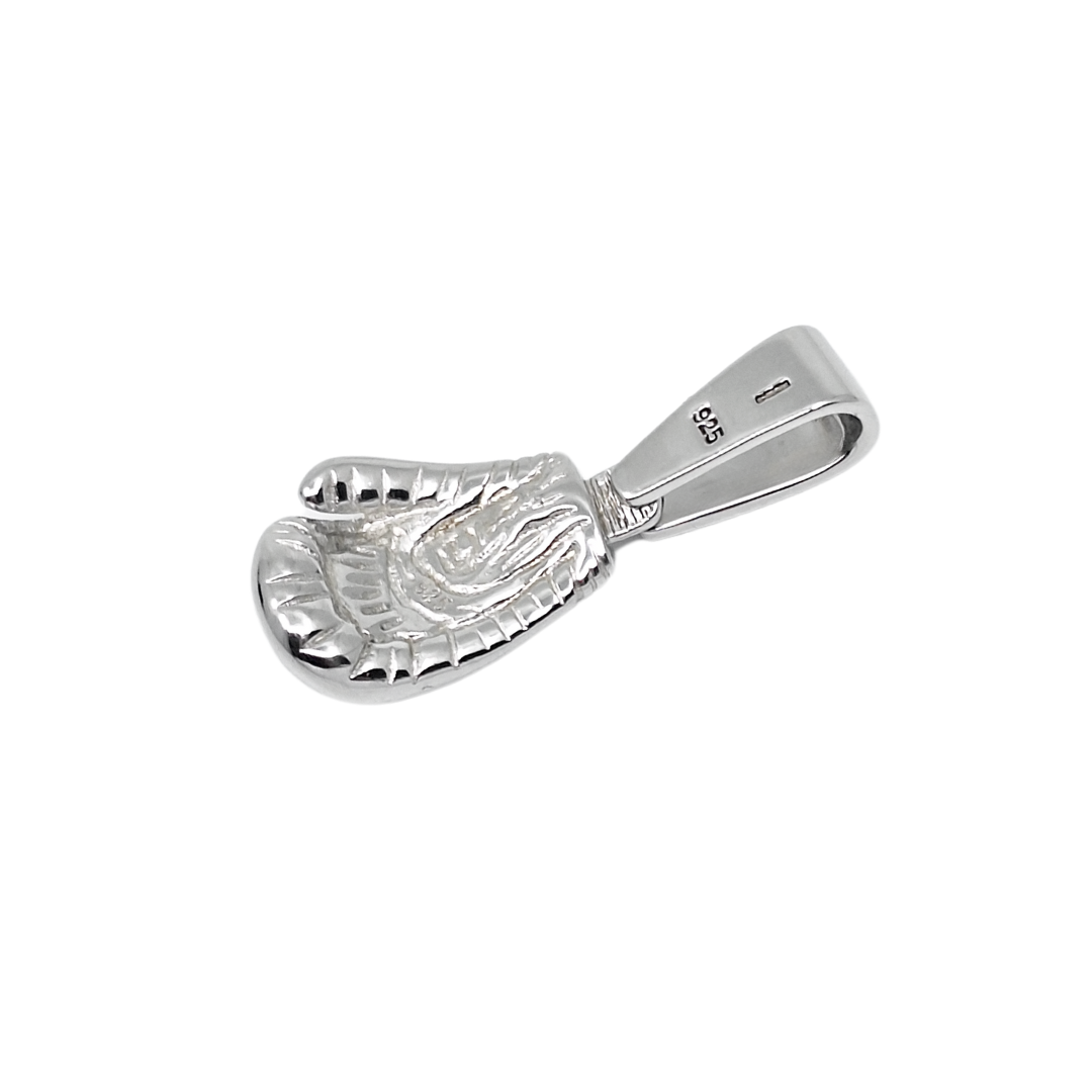Silver Boxing Glove Pendant
