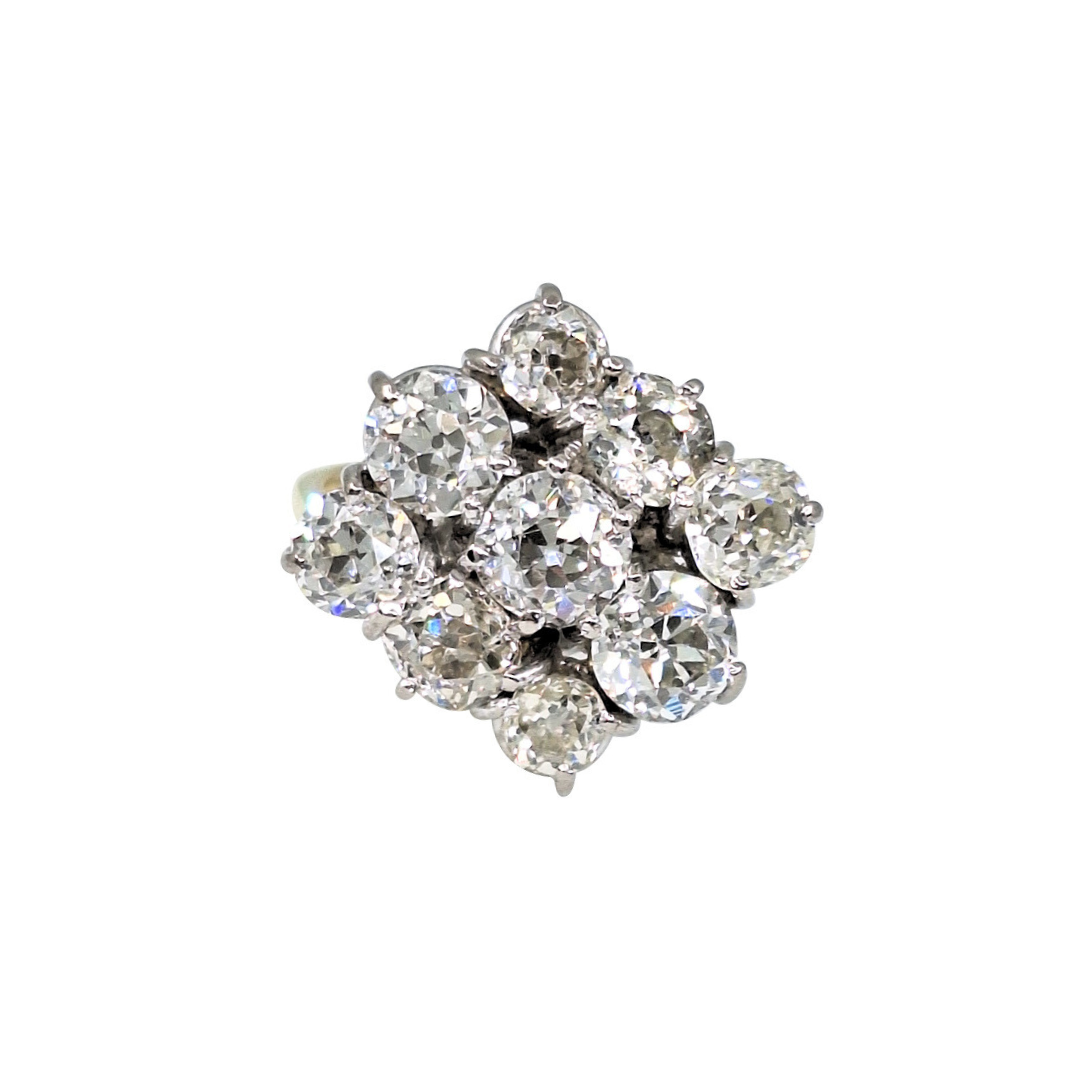 18ct Gold Diamond Cluster Ring
