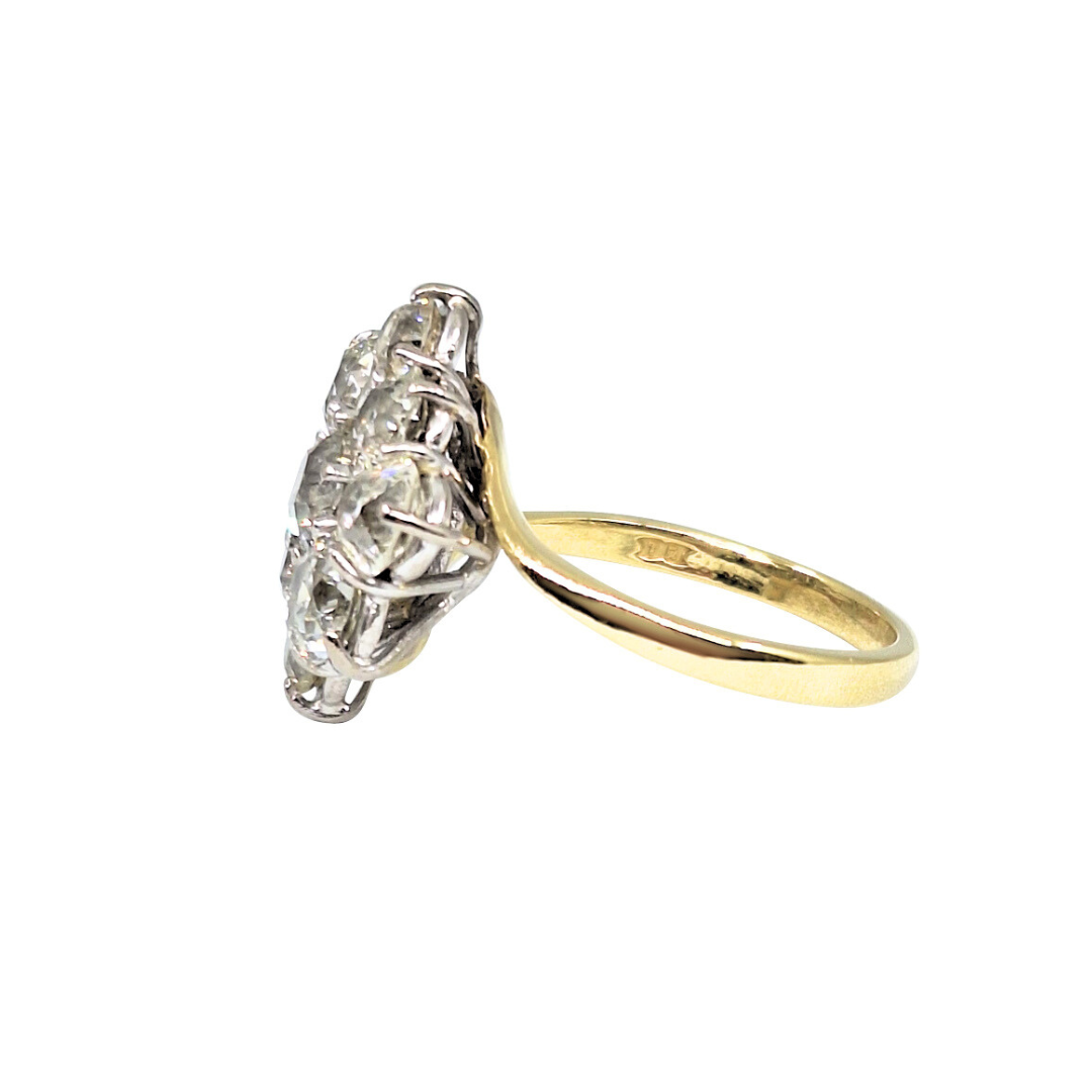 18ct Gold Diamond Cluster Ring