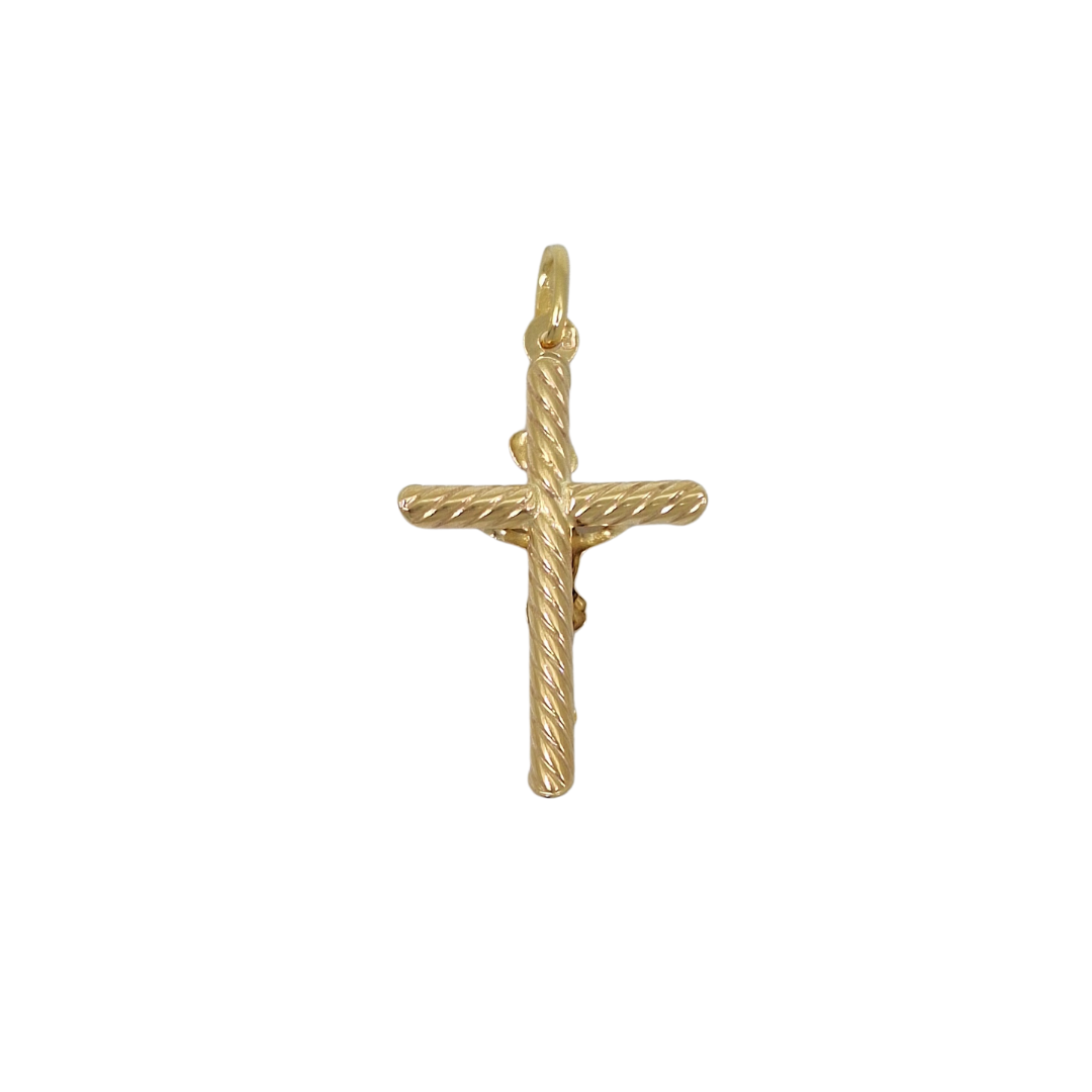 9ct Yellow Gold Crucifix