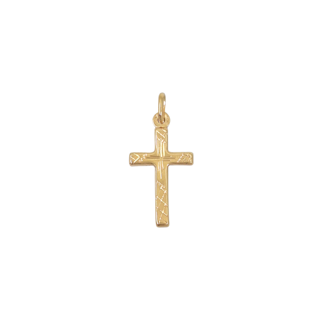 9ct Yellow Gold Pattern Cross