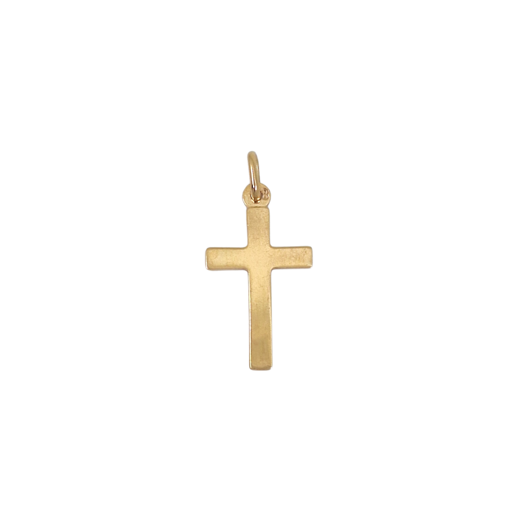 9ct Yellow Gold Pattern Cross