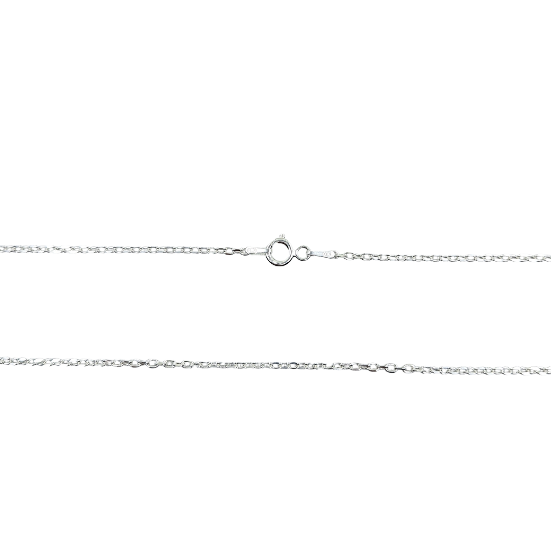 Silver 1.8mm Diamond Cut Belcher Chain 24"