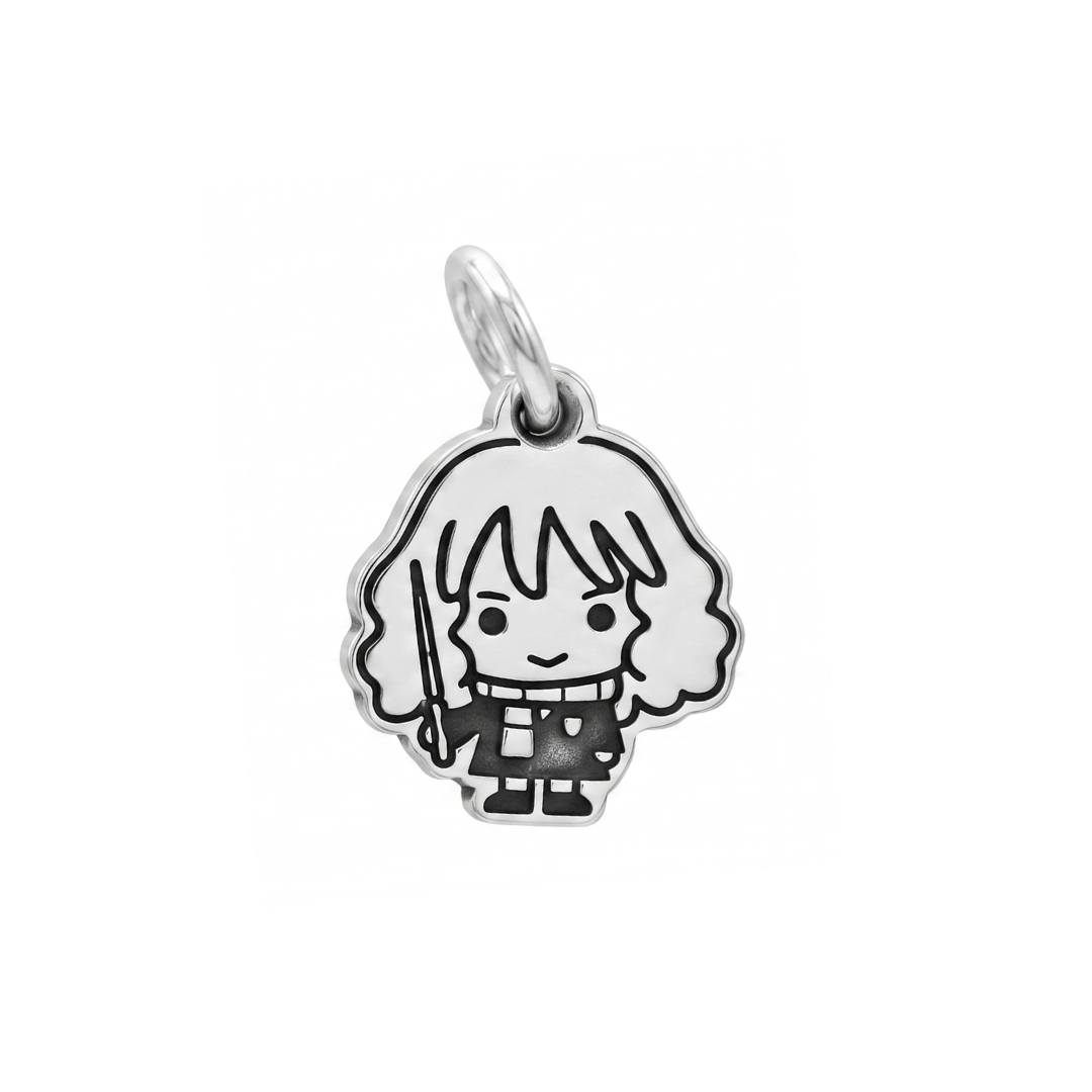 Sterling Silver Young Witch Character Charm